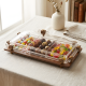 Wooden & Acrylic Three-Section Serving Platter